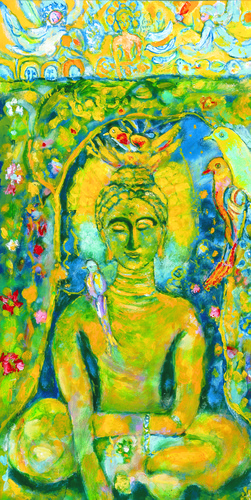 Buddha in deep meditation. 1976