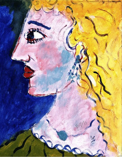 Blonde woman. 2003